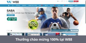 Thưởng chào mừng 100% tại W88